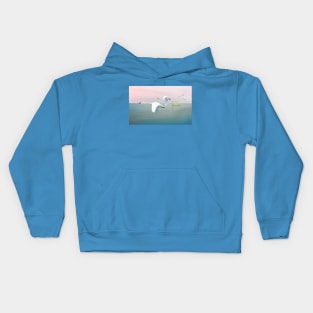 Mute Swans at Sunrise Kids Hoodie